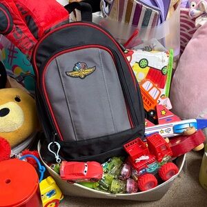 Kids INDIANAPOLIS SPEEDWAY Backpack W/CAR ACCESSORIES TOYS TODDLER SET (new)more